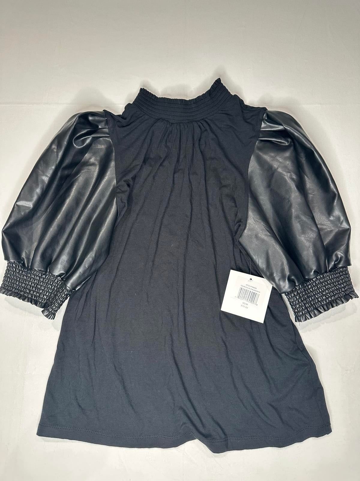 Ellen Tracy Puff Sleeve Top - Black