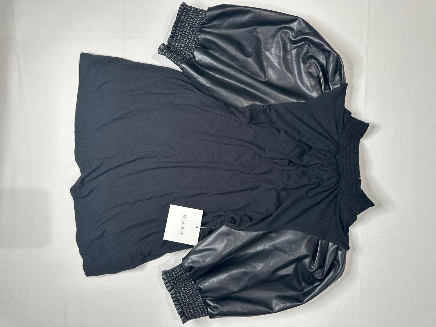 Ellen Tracy Puff Sleeve Top - Black