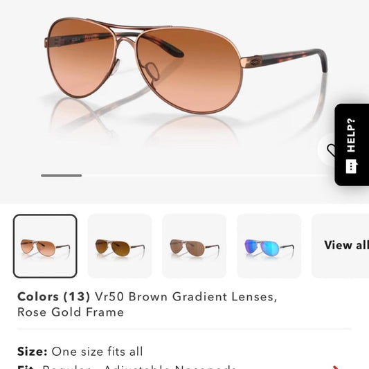 Oakley Brown Gold Aviator Sunglasses [COPY]