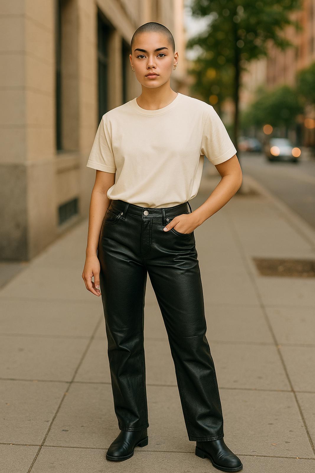 Wilfred Faux Leather Pants - Size 0